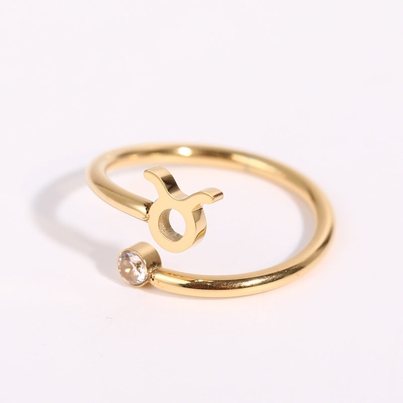 Constellation Symbol Birthstone Ring